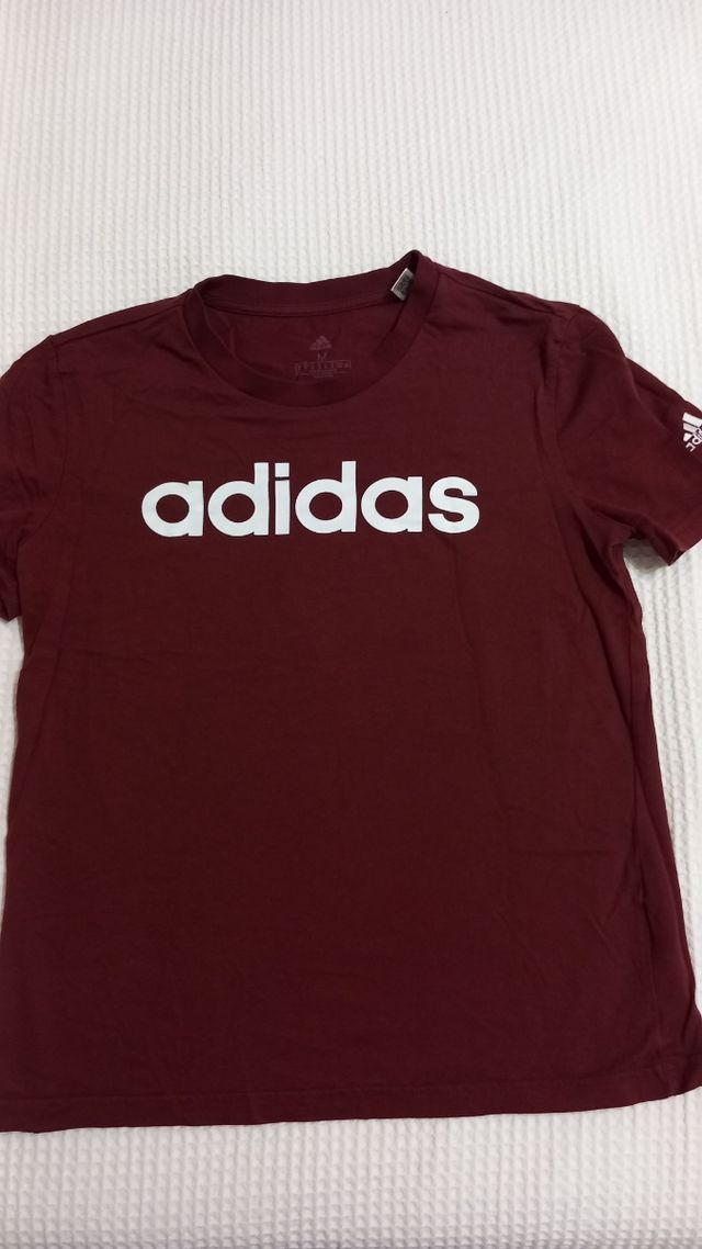Camiseta algodón. Mujer. ADIDAS marrón talla M