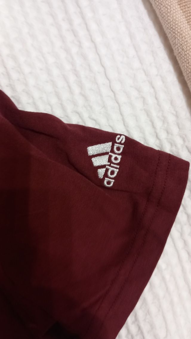 Camiseta algodón. Mujer. ADIDAS marrón talla M