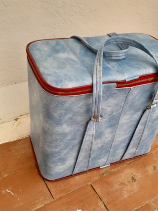 Nevera vintage azul