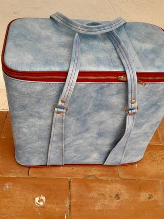 Nevera vintage azul