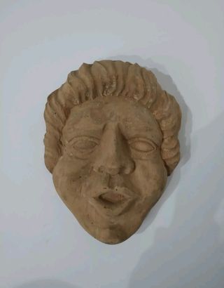 Maschera in legno - Scultura viso