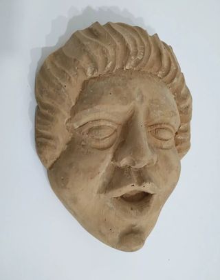 Maschera in legno - Scultura viso