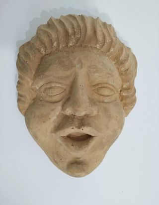 Maschera in legno - Scultura viso