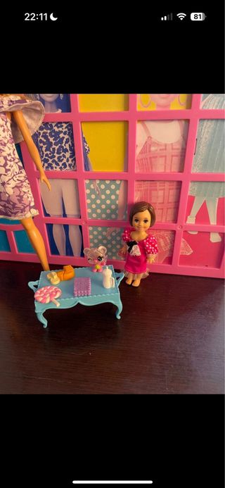 Barbie set merenda + bambola piccola