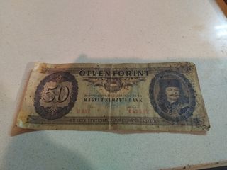 Billete 50 Forints húngaro antiguo