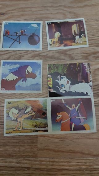 6 Cromos Ico El Caballito Valiente