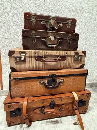 Maletas antiguas x5 - Vintage