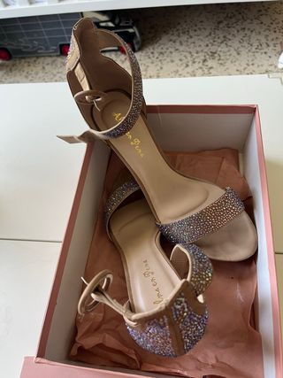 Alma en Pena - Zapatos de boda beige