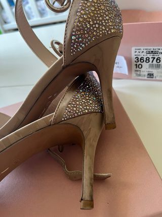 Alma en Pena - Zapatos de boda beige