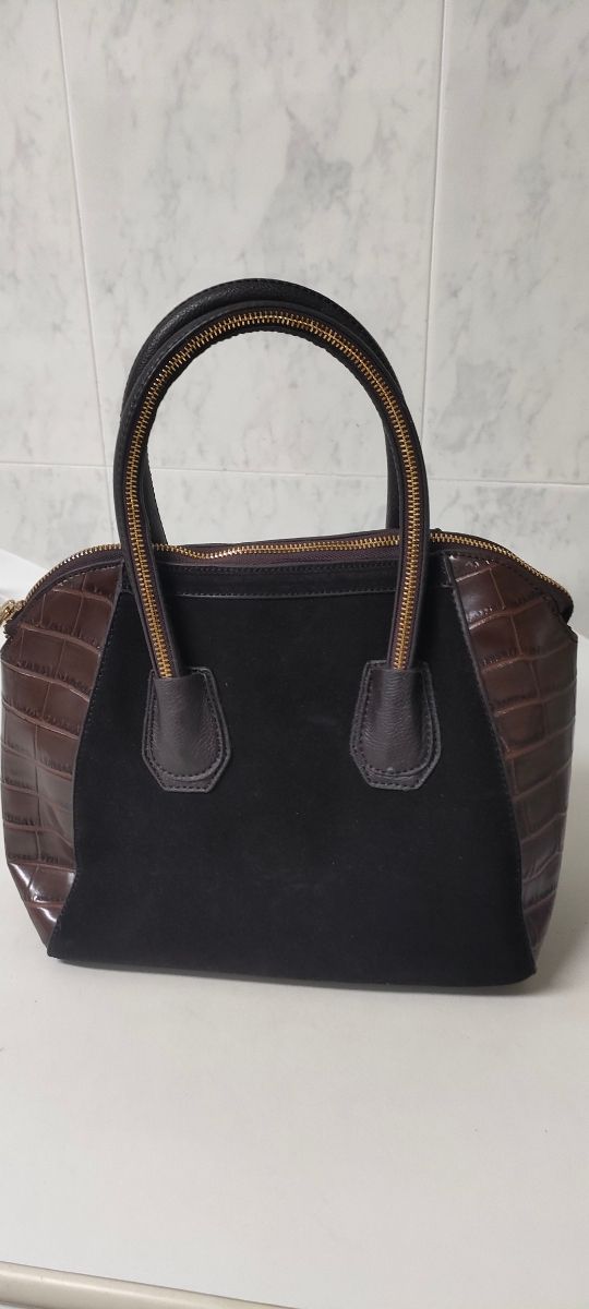 Bolso Cortefiel marrón-negro
