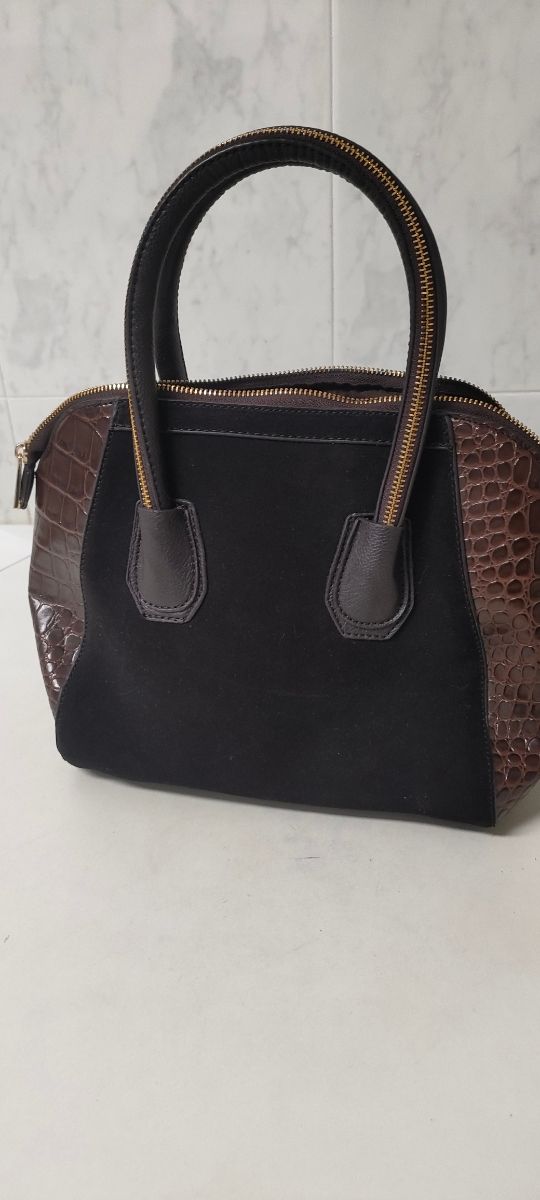 Bolso Cortefiel marrón-negro