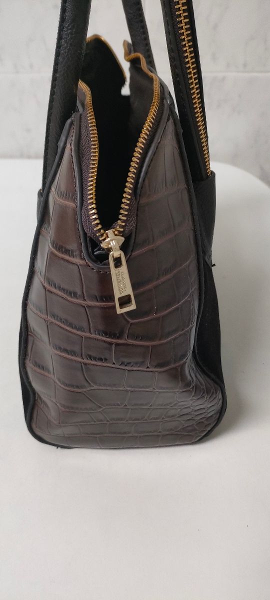 Bolso Cortefiel marrón-negro