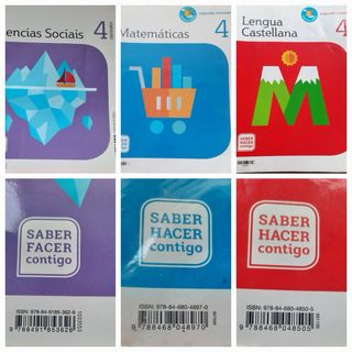 Lote de libros de cuarto de primaria. También solo