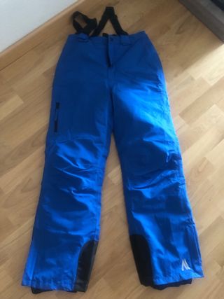 Pantalones nieve niño azul