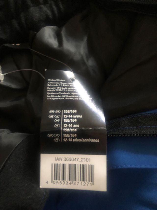 Pantalones nieve niño azul