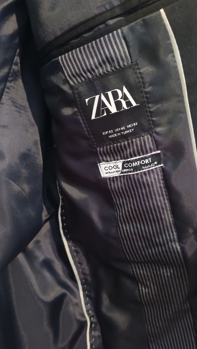 Chaqueta americana negra Zara como nueva