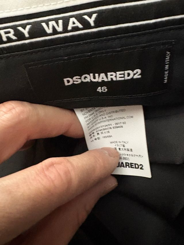 Trajes Dsquared2 negros