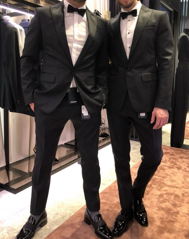 Trajes Dsquared2 negros