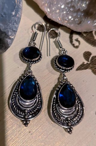 Pendientes de Plata y Tanzanita Natural 