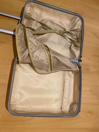 Maleta cabina avión, ruedas. Trolley. 40x19x56cm 