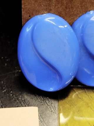 Orecchini vintage blu e verde