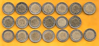 20 MONEDAS 2€ ESPAÑA 1999-2009