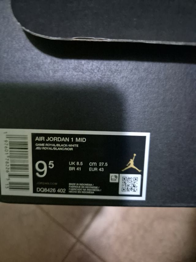 Air Jordan 1 Mid - Azul y Blanco. NUEVAS. Talla 43