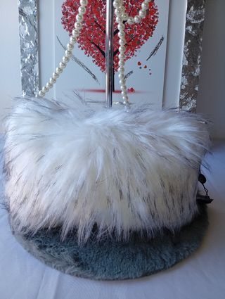 Borsa pelo bianco nero