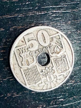Moneda 50 Céntimos España 1949