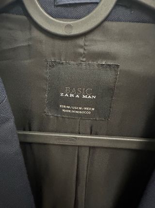 Traje Zara Hombre Azul