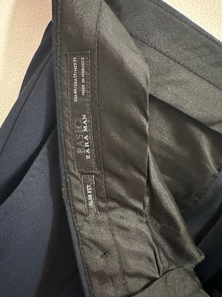 Traje Zara Hombre Azul