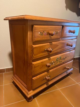 Cassettiera in legno - 5 cassetti