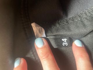 Minifalda negra cuero | Talla 34