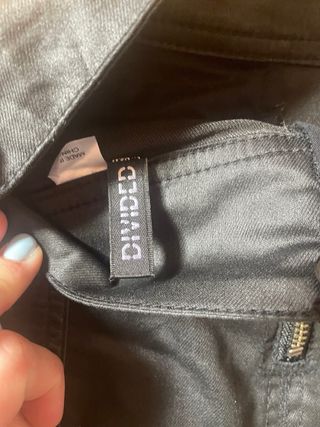 Minifalda negra cuero | Talla 34
