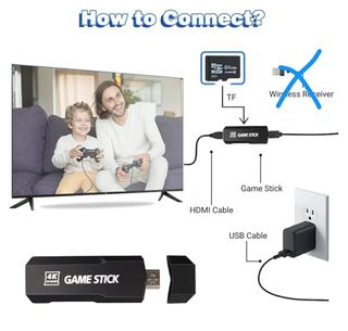 Game Stick 4K: 2 mandos