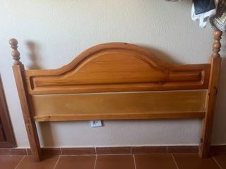 Cabecero cama madera maciza