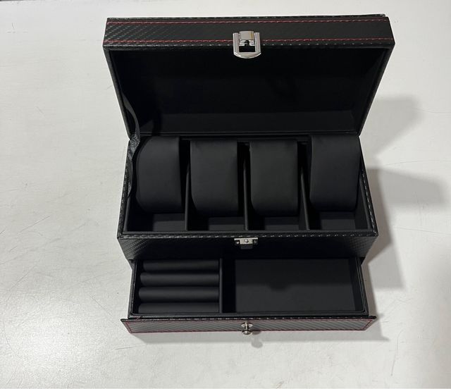 Estuche 4 relojes + joyero