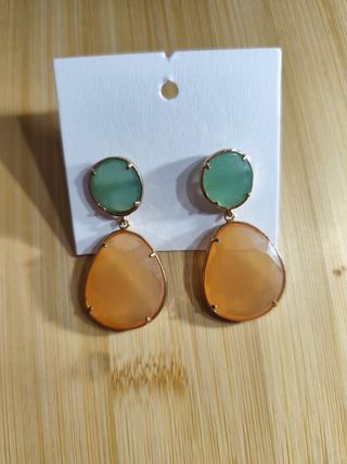 Pendientes turquesa & ámbar