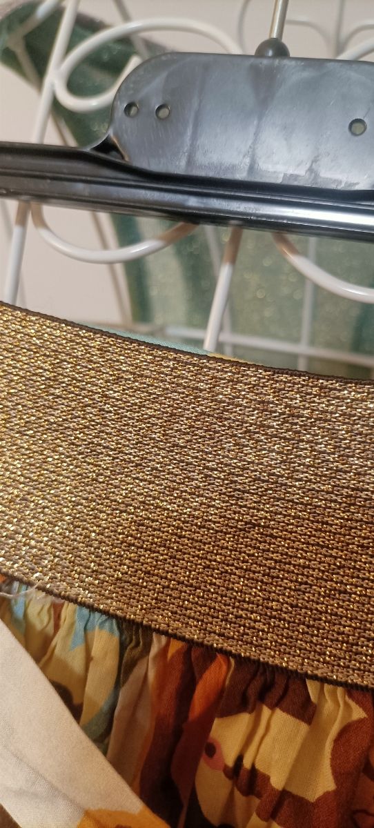 Gonna lunga stile Capri floreale