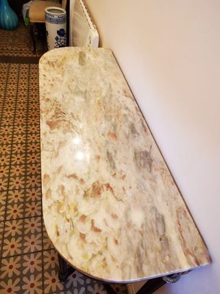 Mesa consola antigua mármol