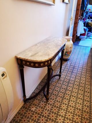 Mesa consola antigua mármol