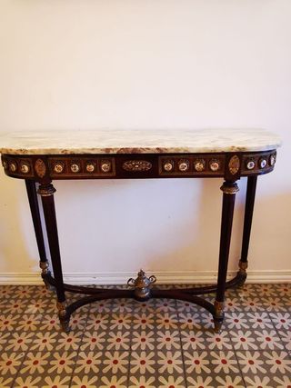 Mesa consola antigua mármol