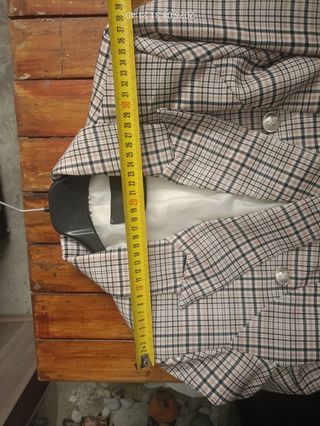 Blazer doppiopetto beige-marrone