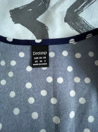 Vestido lunares azul