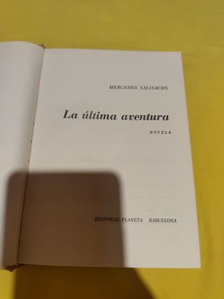 Libro firmado La última aventura