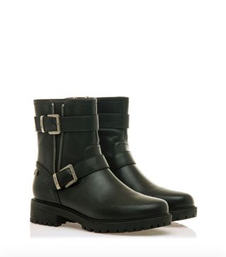 Botines Mustang negros, talla 39