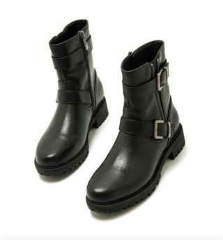 Botines Mustang negros, talla 39