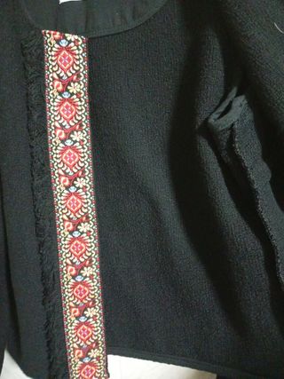 Chaquetas mujer: cuadros tono marrón y negra