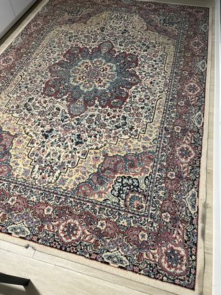 Alfombra estilo persa - Beige y Azul