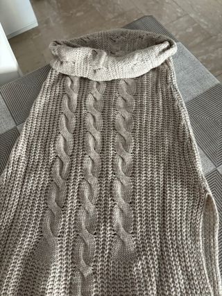 Maglione gilet lungo Patrizia Pepe beige
